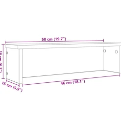 vidaXL Keukenrekken stapelbaar 2 st 50x15x16 cm wit