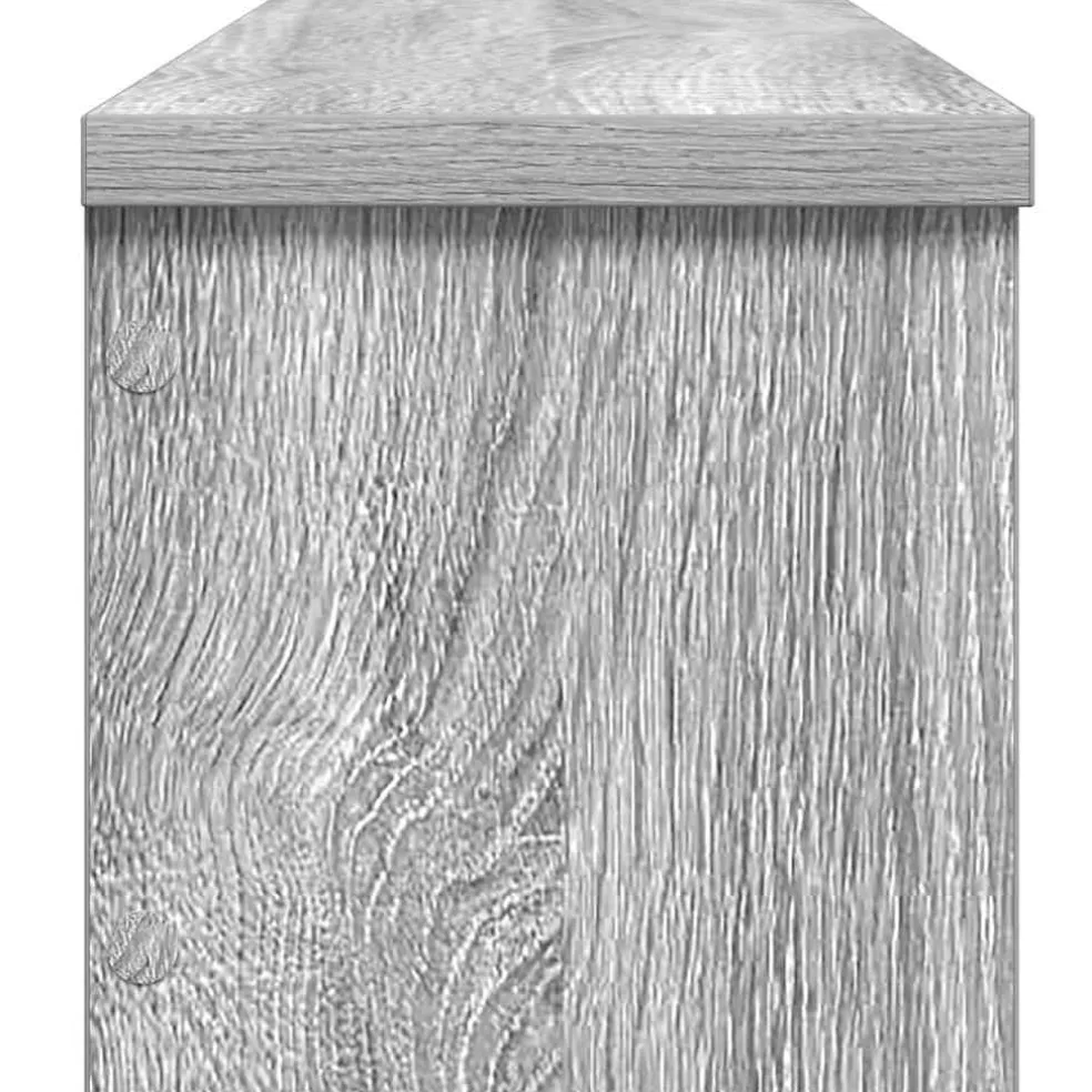 vidaXL Keukenrek stapelbaar 50x15x16cm bewerkt hout grijs sonoma eiken