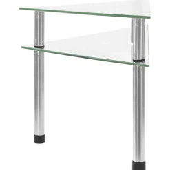vidaXL Keukenschap 49,5x35x19 cm gehard glas transparent