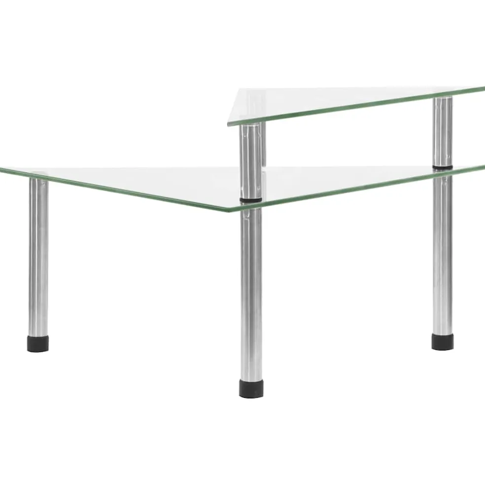 vidaXL Keukenschap 49,5x35x19 cm gehard glas transparent