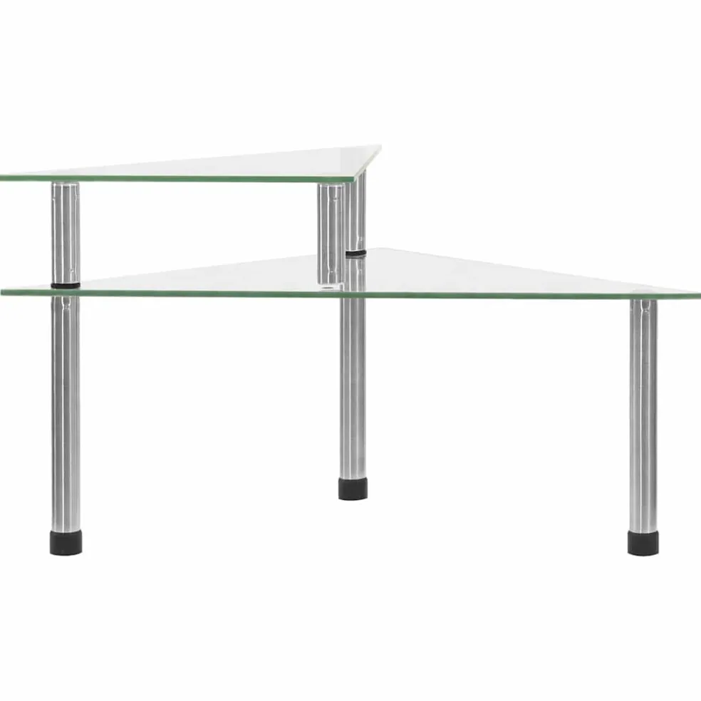 vidaXL Keukenschap 49,5x35x19 cm gehard glas transparent