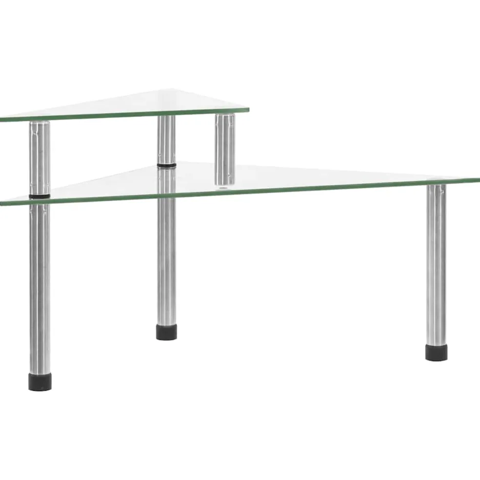 vidaXL Keukenschap 49,5x35x19 cm gehard glas transparent