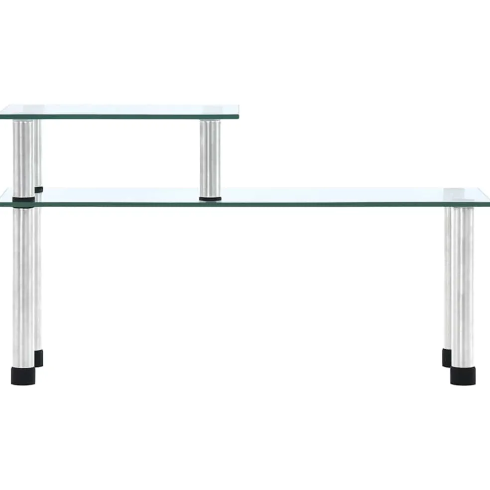vidaXL Keukenschap 45x16x26 cm gehard glas transparent