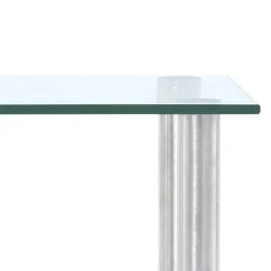 vidaXL Keukenschap 45x16x26 cm gehard glas transparent