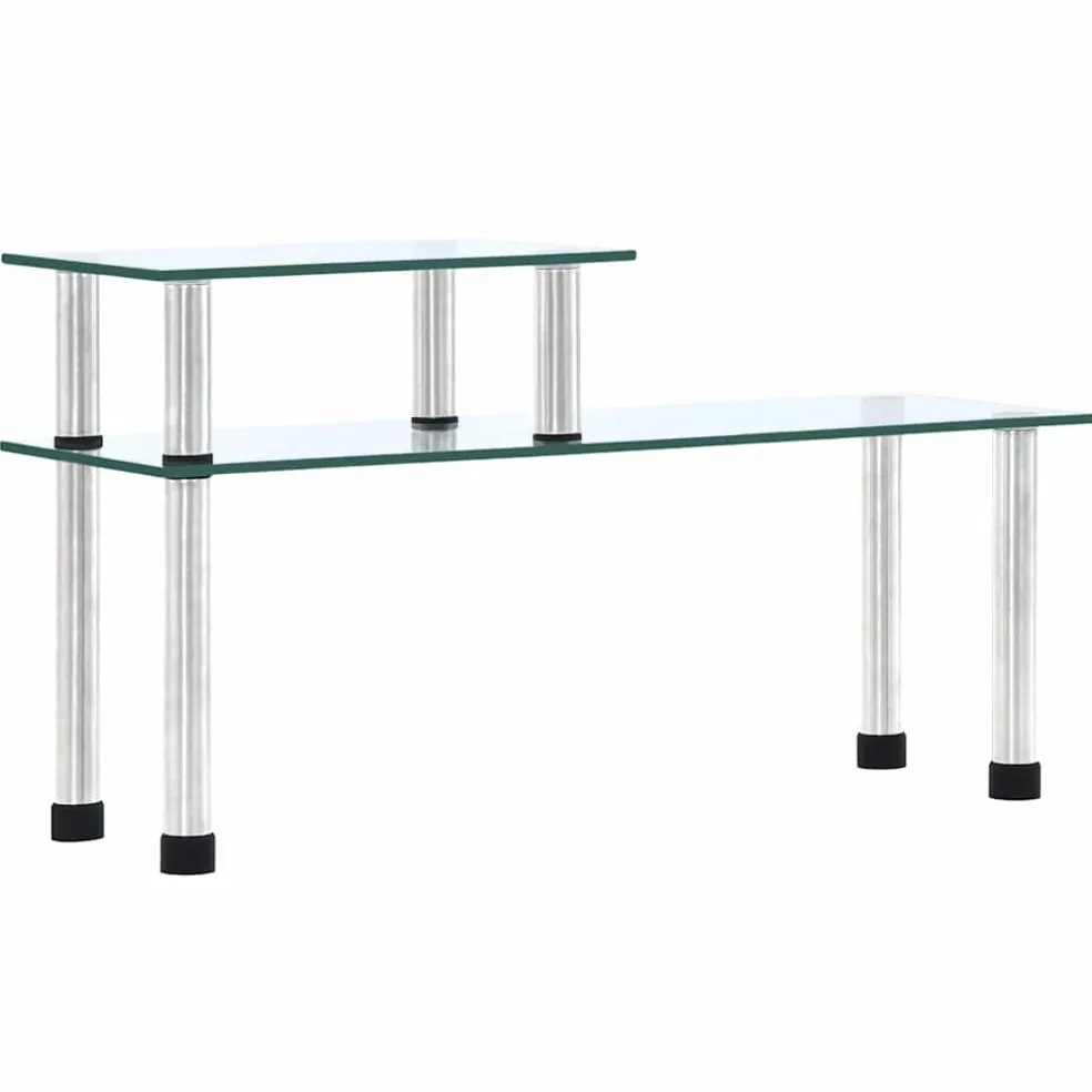 vidaXL Keukenschap 45x16x26 cm gehard glas transparent