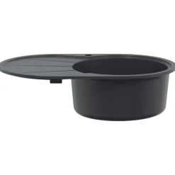 vidaXL Keukenspoelbak enkele bak Graniet 77 x 49 x 20.5 cm Grafiet