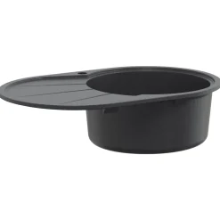 vidaXL Keukenspoelbak enkele bak Graniet 77 x 49 x 20.5 cm Grafiet
