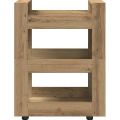 vidaXL Keuken Trolley Artisan Eiken 60 x 45 x 80 cm Bewerkt hout