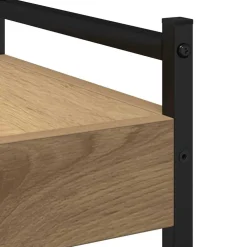 vidaXL Keuken Trolley Artisan Eiken 50 x 30 x 70 cm Bewerkt hout