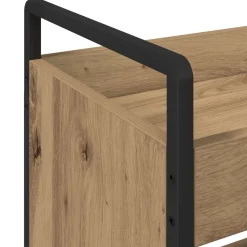 vidaXL Keuken Trolley Artisan Eiken 70 x 30 x 82 cm Bewerkt hout