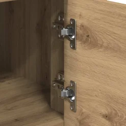 vidaXL Keuken Trolley artisanaal eikenkleurig 60 x 45 x 80 cm