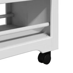 vidaXL Keukentrolley BODO 67,5x45x80 cm wit en bruin