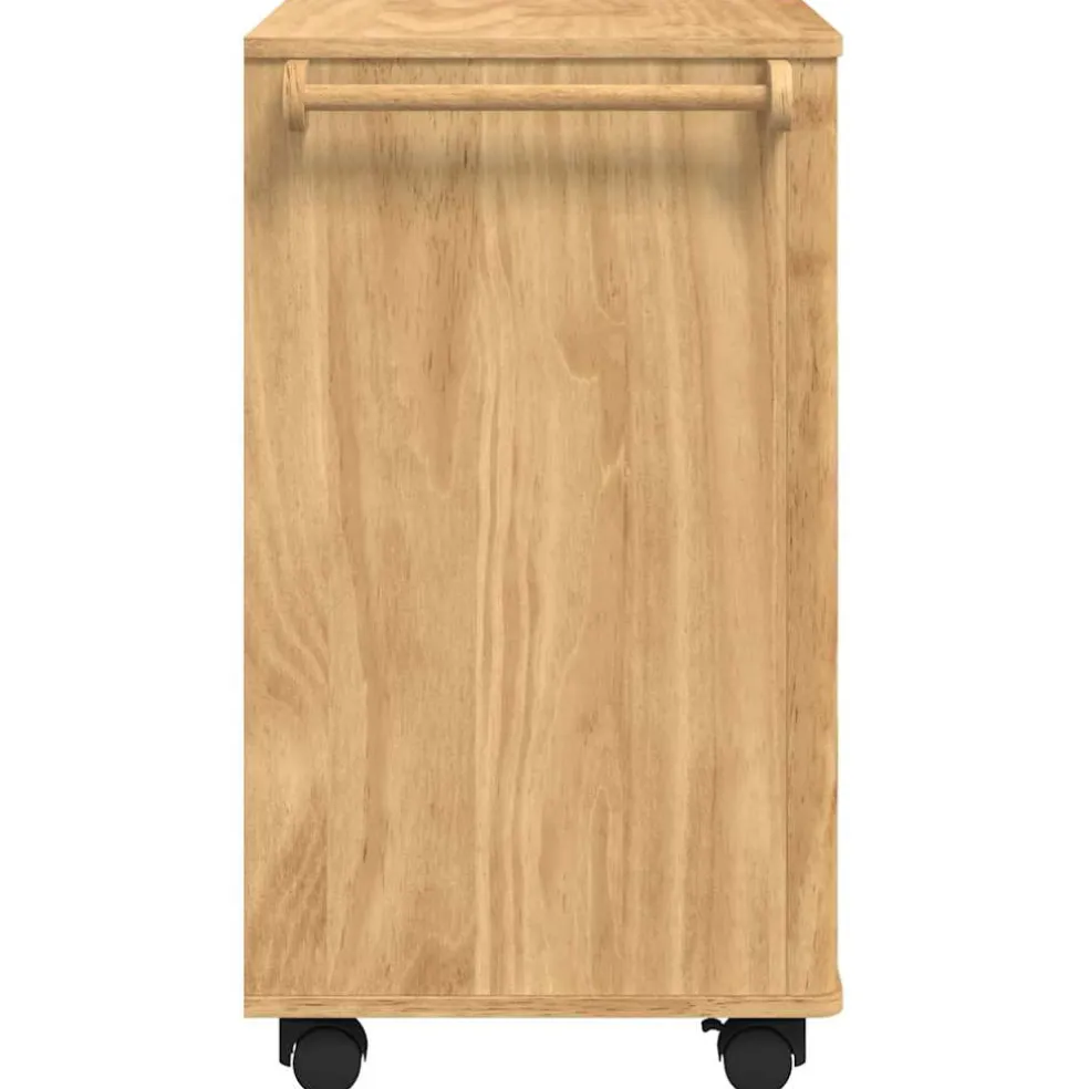 vidaXL Keuken Trolley FLORO Wasbruin 72,5 x 45 x 80 cm