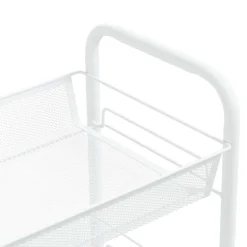 vidaXL Keukentrolley 3-laags 46x26x54 cm ijzer wit