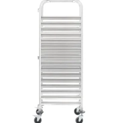 vidaXL Keukentrolley 16-laags 38x55x163 cm roestvrij staal