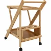 vidaXL Keukentrolley met Wielen Licht Bruin 65 x 40,5 x 76,5 cm Bamboe