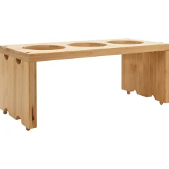 vidaXL Keukentrolley met Wielen Licht Bruin 65 x 40,5 x 76,5 cm Bamboe
