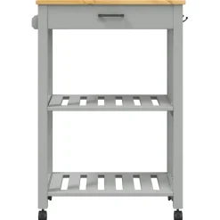 vidaXL Keukentrolley MONZA 60x40x88,5 cm massief grenenhout