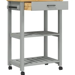 vidaXL Keukentrolley MONZA 60x40x88,5 cm massief grenenhout
