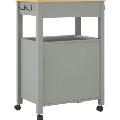 vidaXL Keukentrolley MONZA 60x40x88,5 cm massief grenenhout