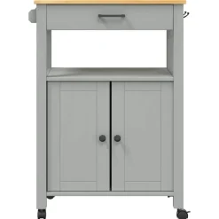 vidaXL Keukentrolley MONZA 60x40x88,5 cm massief grenenhout