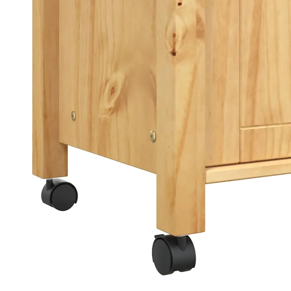 vidaXL Keukentrolley MONZA 60x40x88,5 cm massief grenenhout