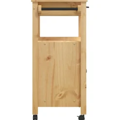 vidaXL Keukentrolley MONZA 60x40x88,5 cm massief grenenhout