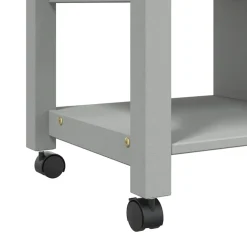 vidaXL Keukentrolley MONZA 84x40x88,5 cm massief grenenhout grijs