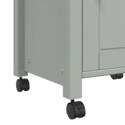 vidaXL Keukentrolley MONZA 48x40x88,5 cm massief grenenhout
