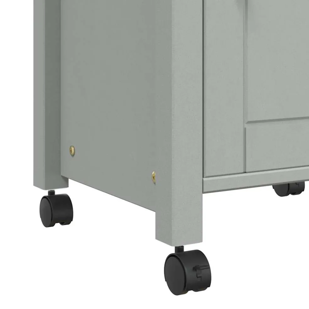 vidaXL Keukentrolley MONZA 48x40x88,5 cm massief grenenhout