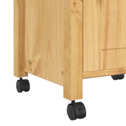 vidaXL Keukentrolley MONZA 48x40x88,5 cm massief grenenhout