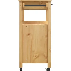 vidaXL Keukentrolley MONZA 84x40x88,5 cm massief grenenhout honingwas