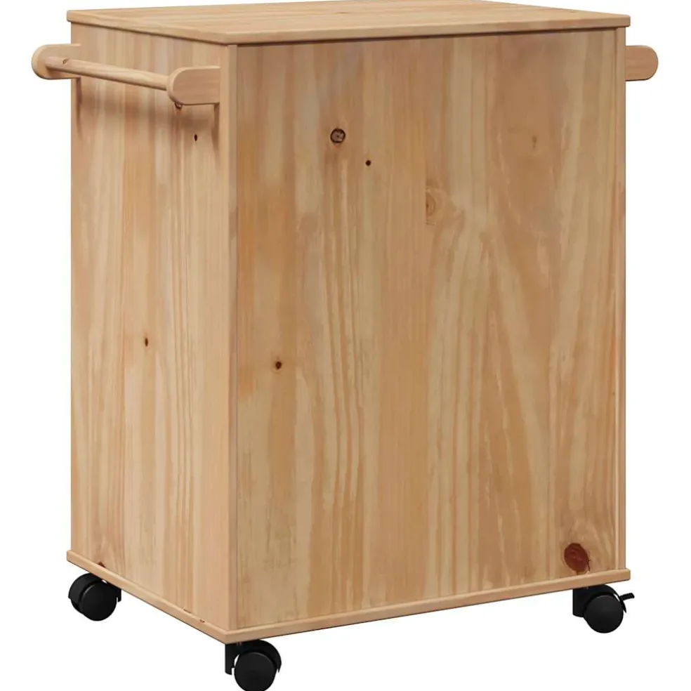 vidaXL Keukentrolley OTTA 59x45x80 cm massief grenenhout
