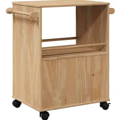 vidaXL Keukentrolley OTTA 59x45x80 cm massief grenenhout