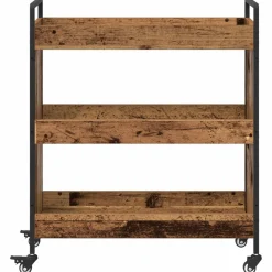 vidaXL Keuken Trolley Oudhout 70 x 30 x 82 cm Bewerkt hout