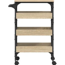 vidaXL Keuken Trolley Sonoma Eiken 53 x 20 x 76 cm Bewerkt hout