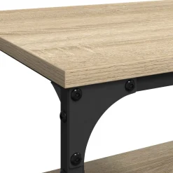 vidaXL Keuken Trolley Sonoma Eiken 60 x 41 x 76 cm Bewerkt hout