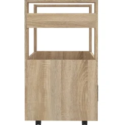 vidaXL Keukentrolley 60x45x80 cm bewerkt hout sonoma eikenkleurig