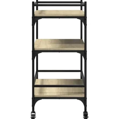 vidaXL Keukentrolley 65x40x86,5 cm bewerkt hout sonoma eikenkleurig
