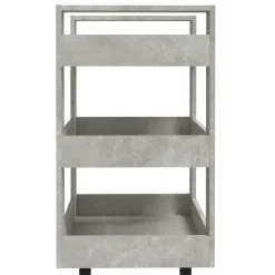 vidaXL Keukentrolley 60x45x80 cm bewerkt hout betongrijs