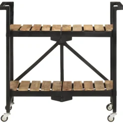 vidaXL Keukentrolley 87x36x81 cm massief mangohout