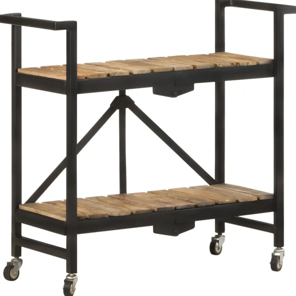 vidaXL Keukentrolley 87x36x81 cm massief mangohout