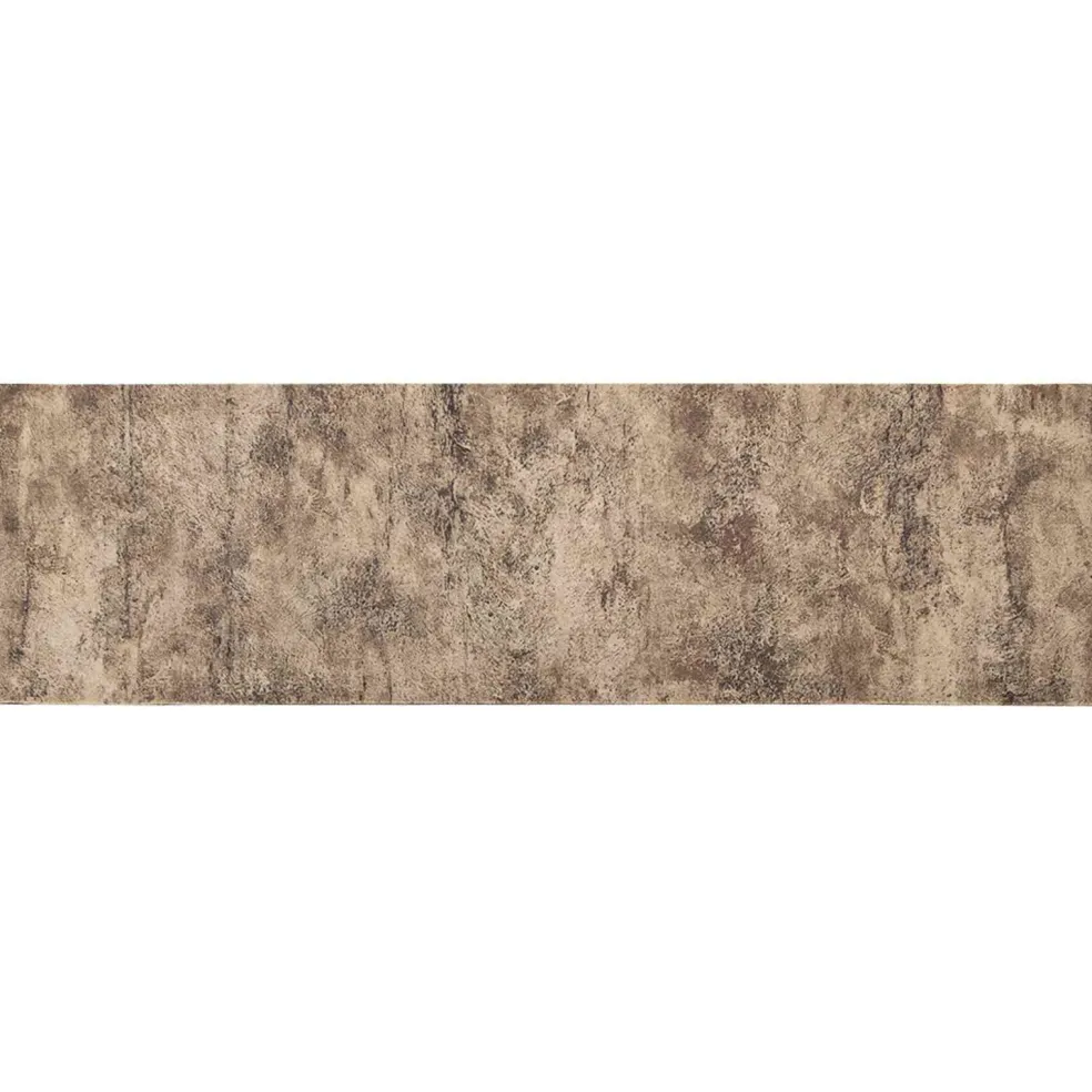 vidaXL Keuken Vloerkleed Bruin beton 150 x 45 cm 100% Polyamide