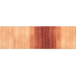 vidaXL Keuken Vloerkleed Oranje tint 150 x 45 cm 100% Polyamide