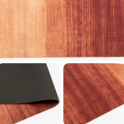 vidaXL Keuken Vloerkleed Oranje tint 150 x 45 cm 100% Polyamide