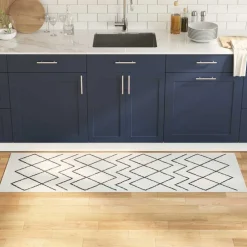 vidaXL Keuken Vloerkleed Wit 180 x 60 cm Fluweel