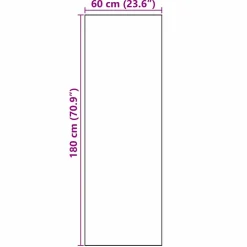 vidaXL Keuken Vloerkleed Wit 180 x 60 cm Fluweel