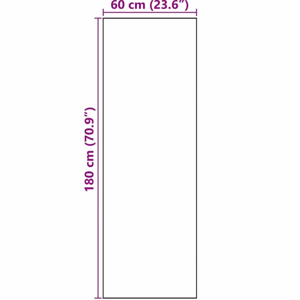 vidaXL Keuken Vloerkleed Zwart 180 x 60 cm Fluweel