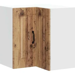 vidaXL Keukenwandhoekkast Kalmar bewerkt hout oud houtkleurig
