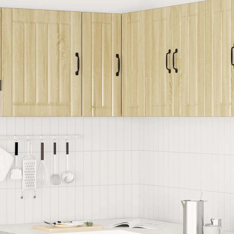 vidaXL Keukenwandhoekkast Lucca bewerkt hout sonoma eikenkleurig